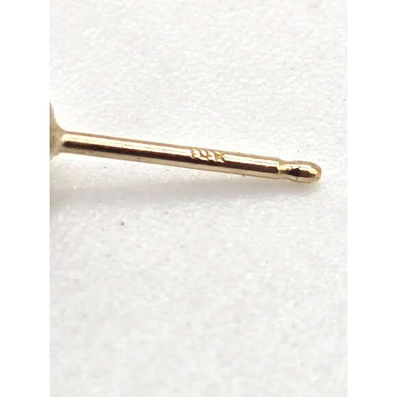 Vintage 14K Gold Baroque Freshwater Pearl Dangle Earrings - Picture 7 of 9